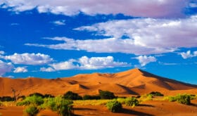 Sand dunes Namib-Naukluft national park in Namibia